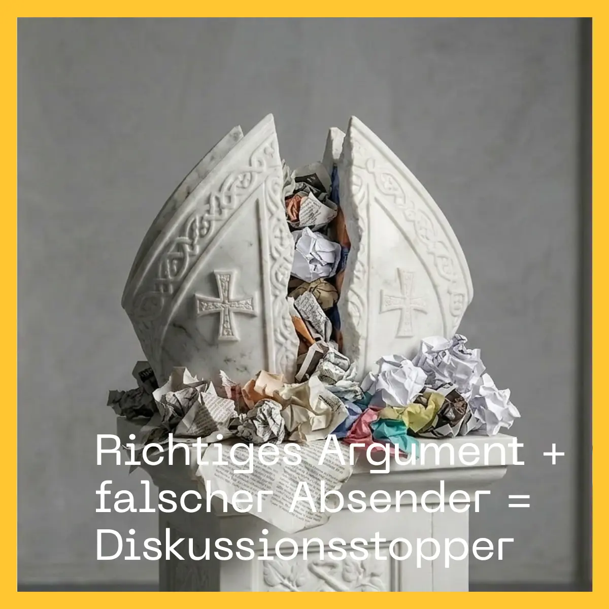 Gutes Argument + falscher Absender = Diskussionsstopper.