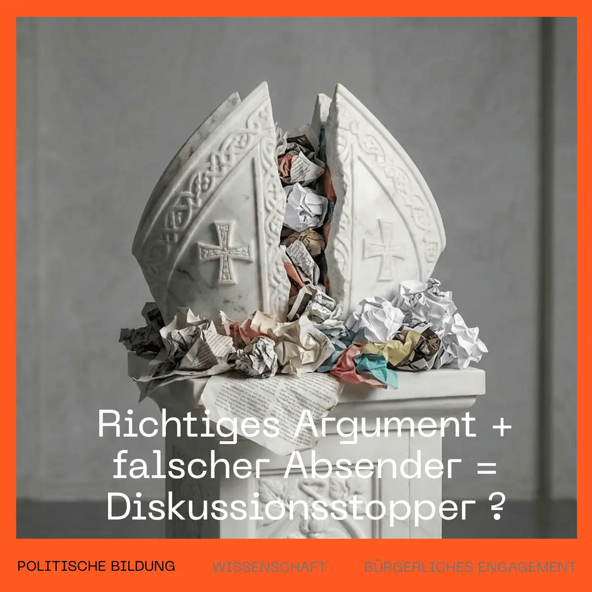 Richtiges Argument + falscher Absender = Diskussionsstopper?
